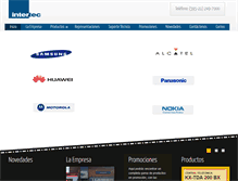 Tablet Screenshot of intertec.com.py